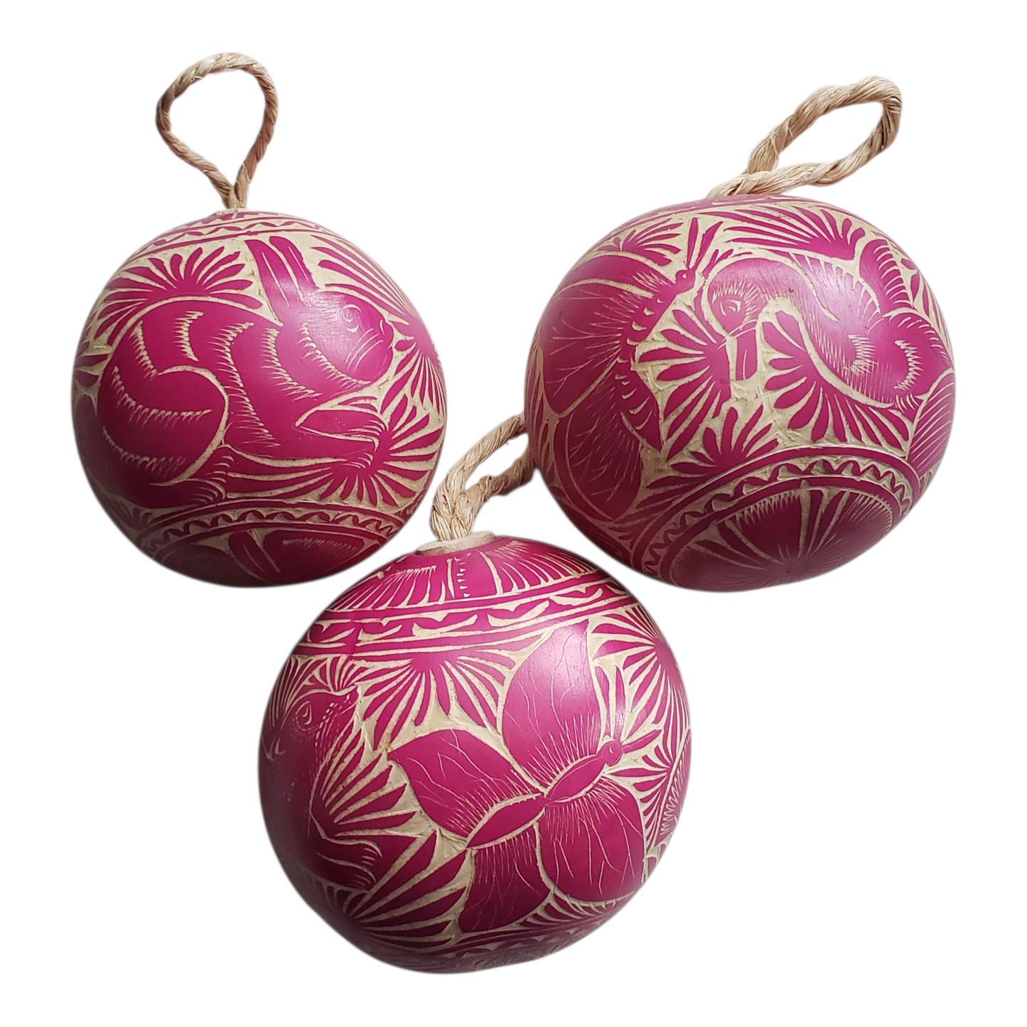 Jicara Gourd Ornament from Oaxaca Mexico