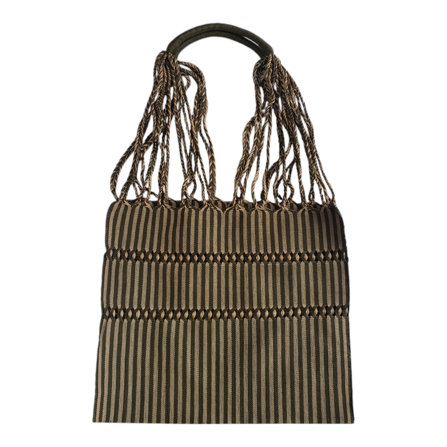 Mini Mexican Striped Hammock Bag Woven Tote from Oaxaca