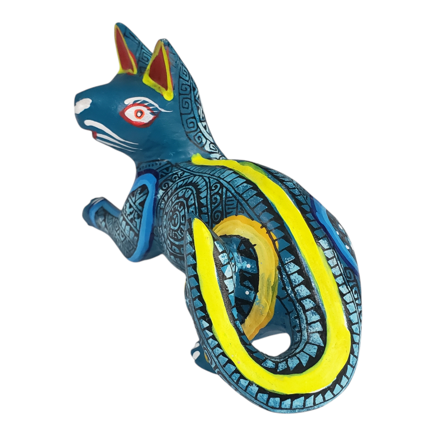 Medium Cat Alebrije from Oaxaca