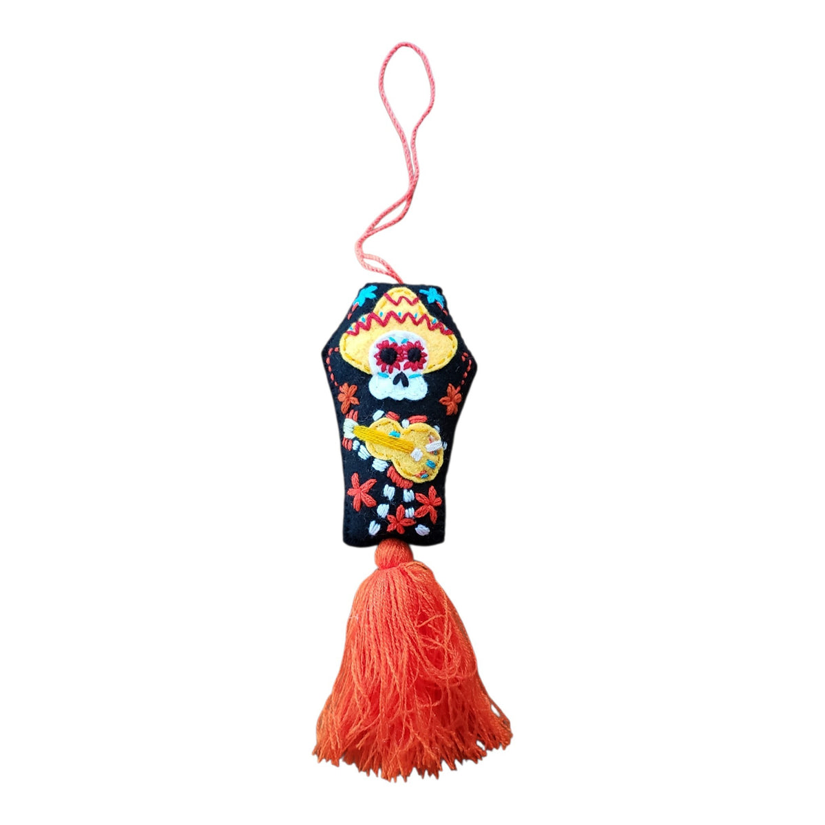 Casket Felt Dia de Muertos Ornament