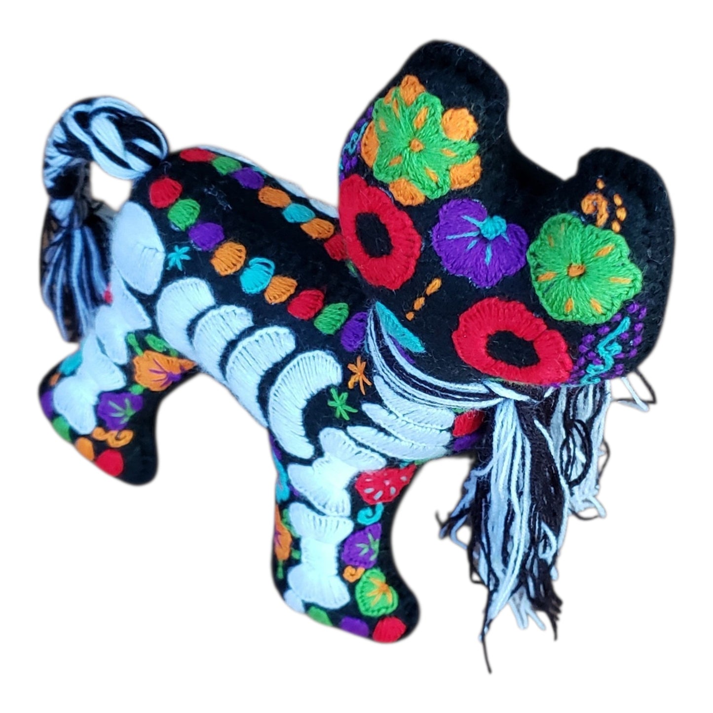 Dia de Muertos Felt Skeleton Sugar Skull Cat