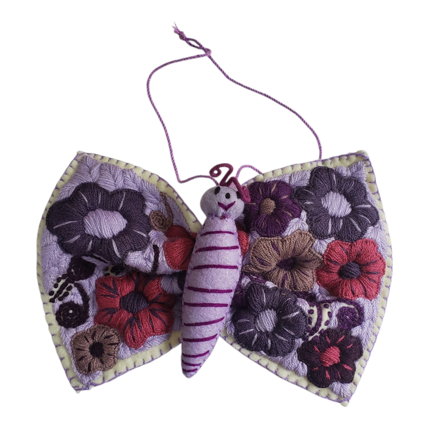 Embroidered Butterfly Animalito from Chiapas, Mexico