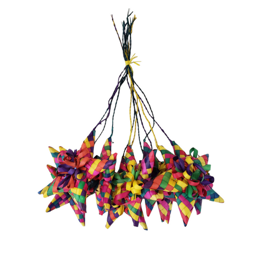 Mexican Christmas Star Woven Palm Ornament