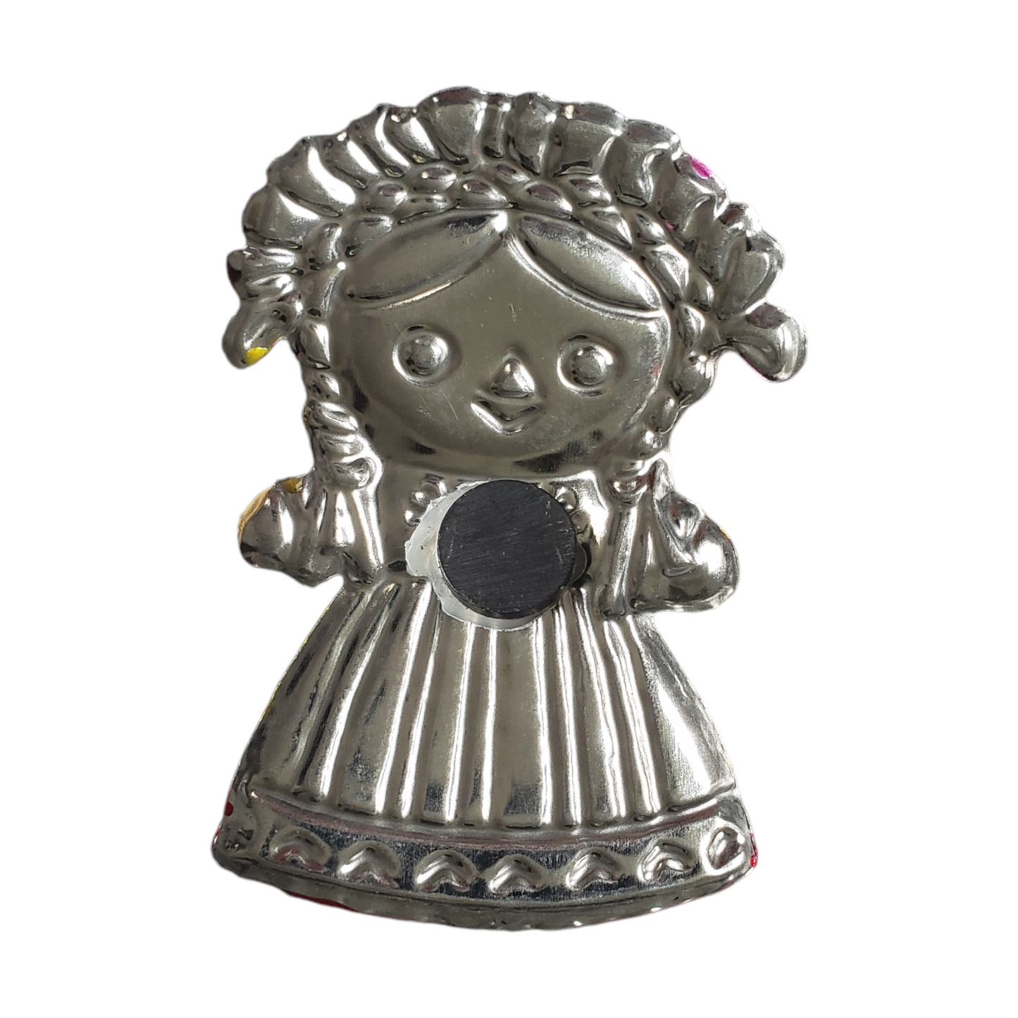 Muneca Metal Magnet Mexican Doll