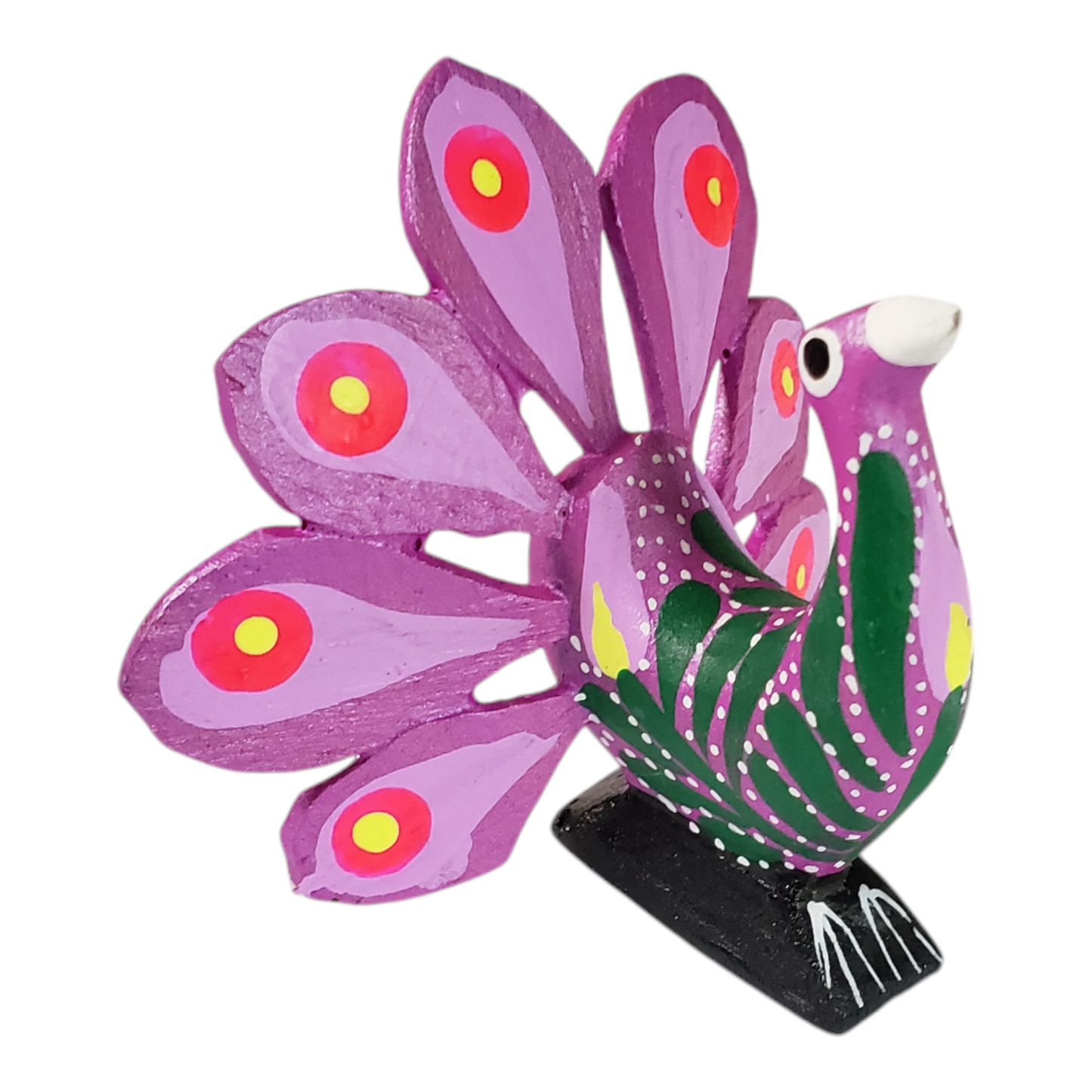 Peacock Alebrije  Wood Carving Oaxacan Folk Art