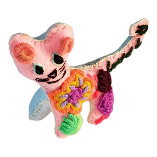 Mini Cat Animalitos Rococo Style Chiapas Mexico