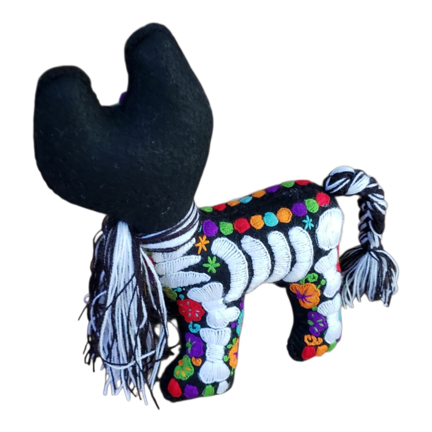 Dia de Muertos Felt Skeleton Sugar Skull Cat