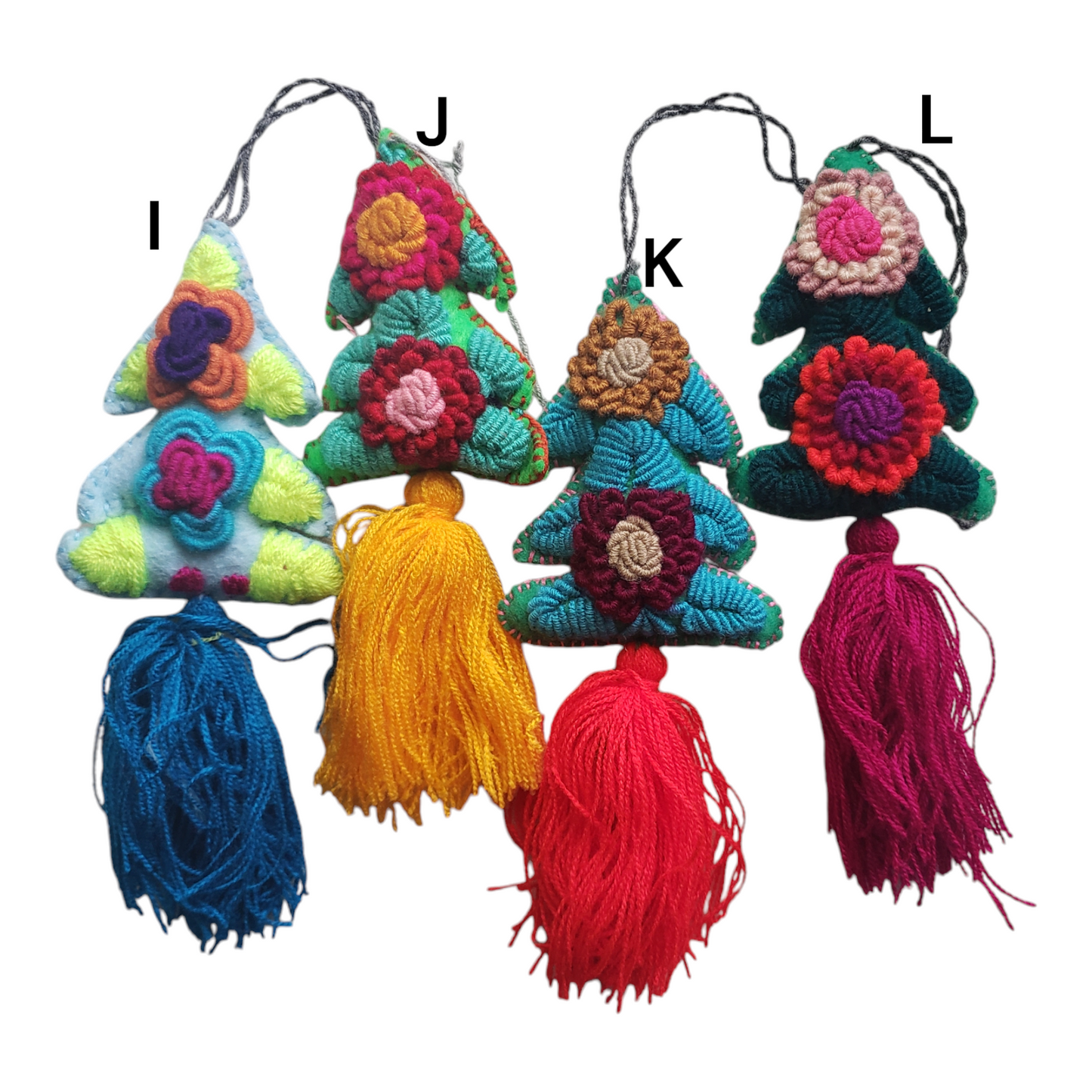 Christmas Tree Felt Ornament from Chiapas Mexico