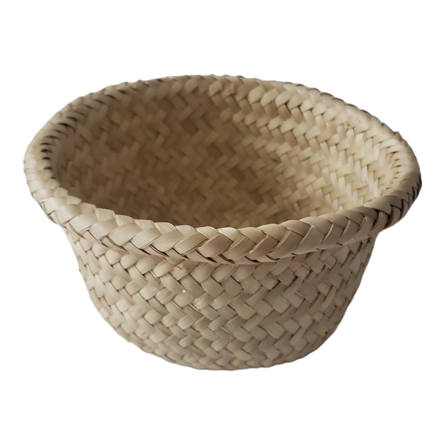 Low Round Oaxaca Palm Basket