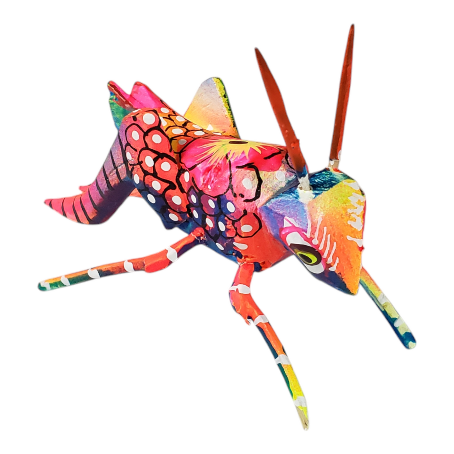 Grasshopper Alebrije Oaxaca Wood Carving