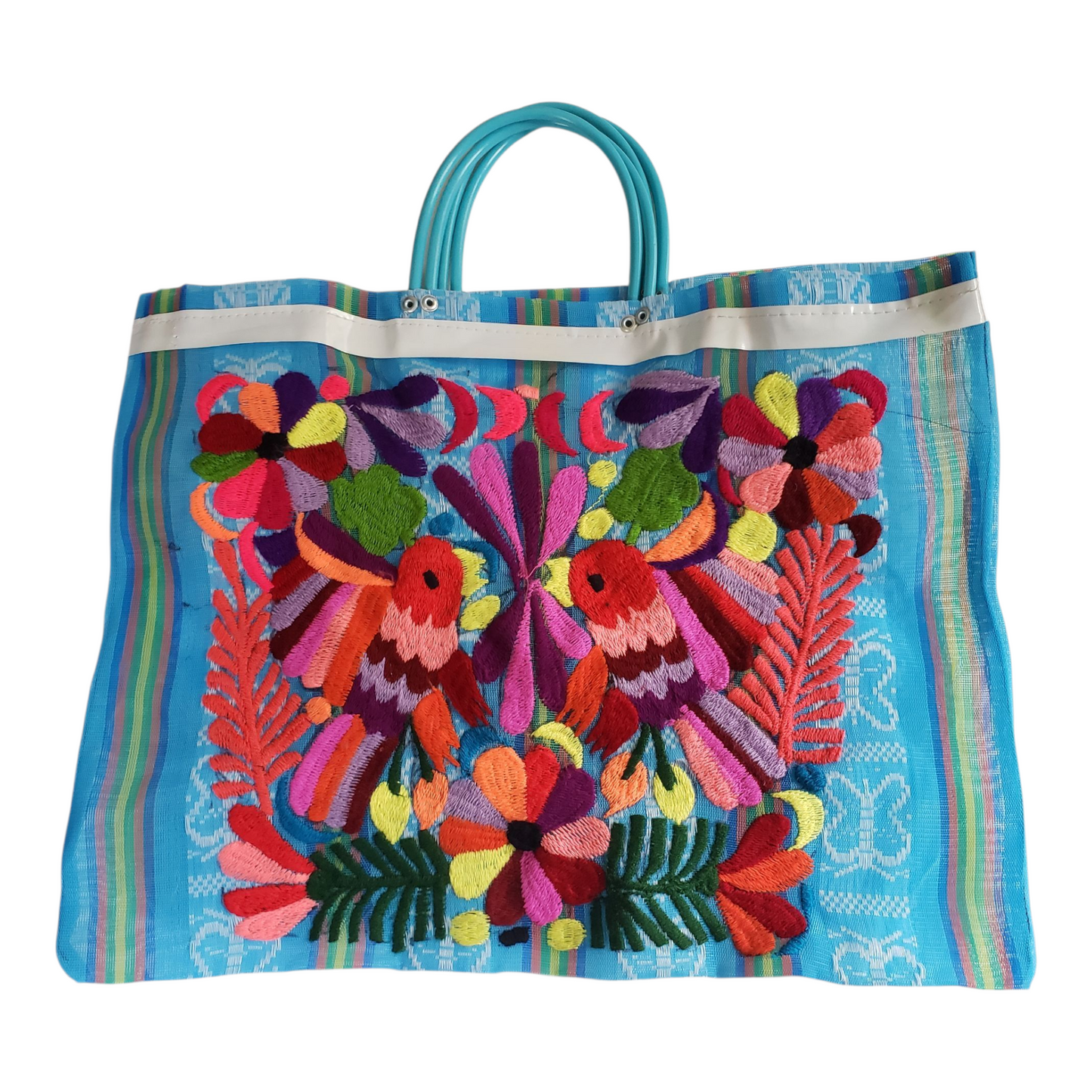 Embroidered Market Tote Bag from Mexico