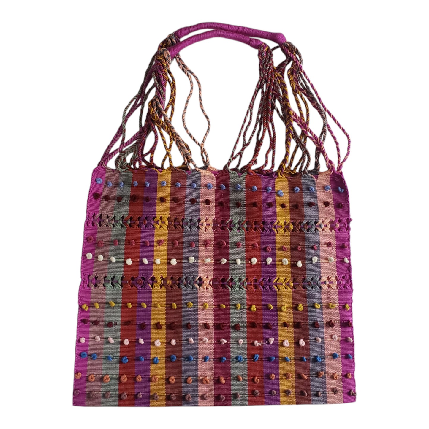 Mini Mexican Striped Hammock Bag Woven Tote from Oaxaca