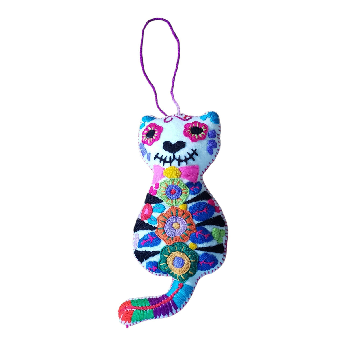 Dia de Muertos Hanging Cat Animalito from Chiapas, Mexico
