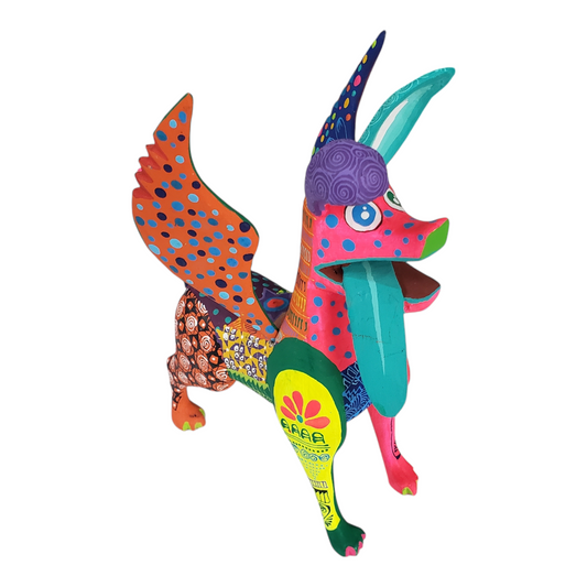 Large Dante Colorful Dog Alebrije