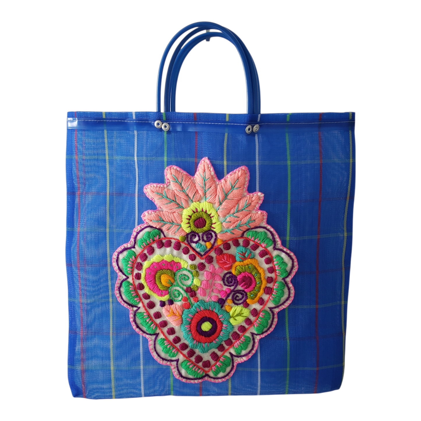 Milagros Embroidered Market Tote Bag