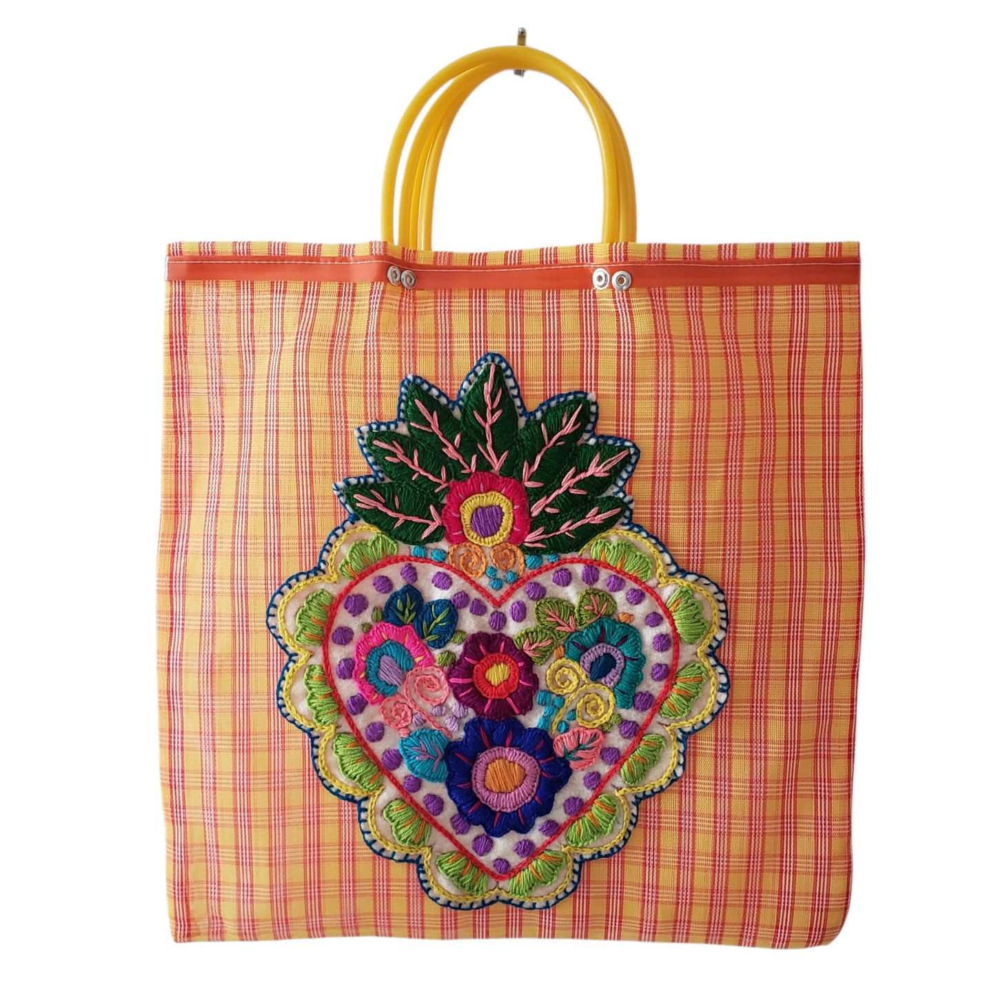 Milagros Embroidered Market Tote Bag