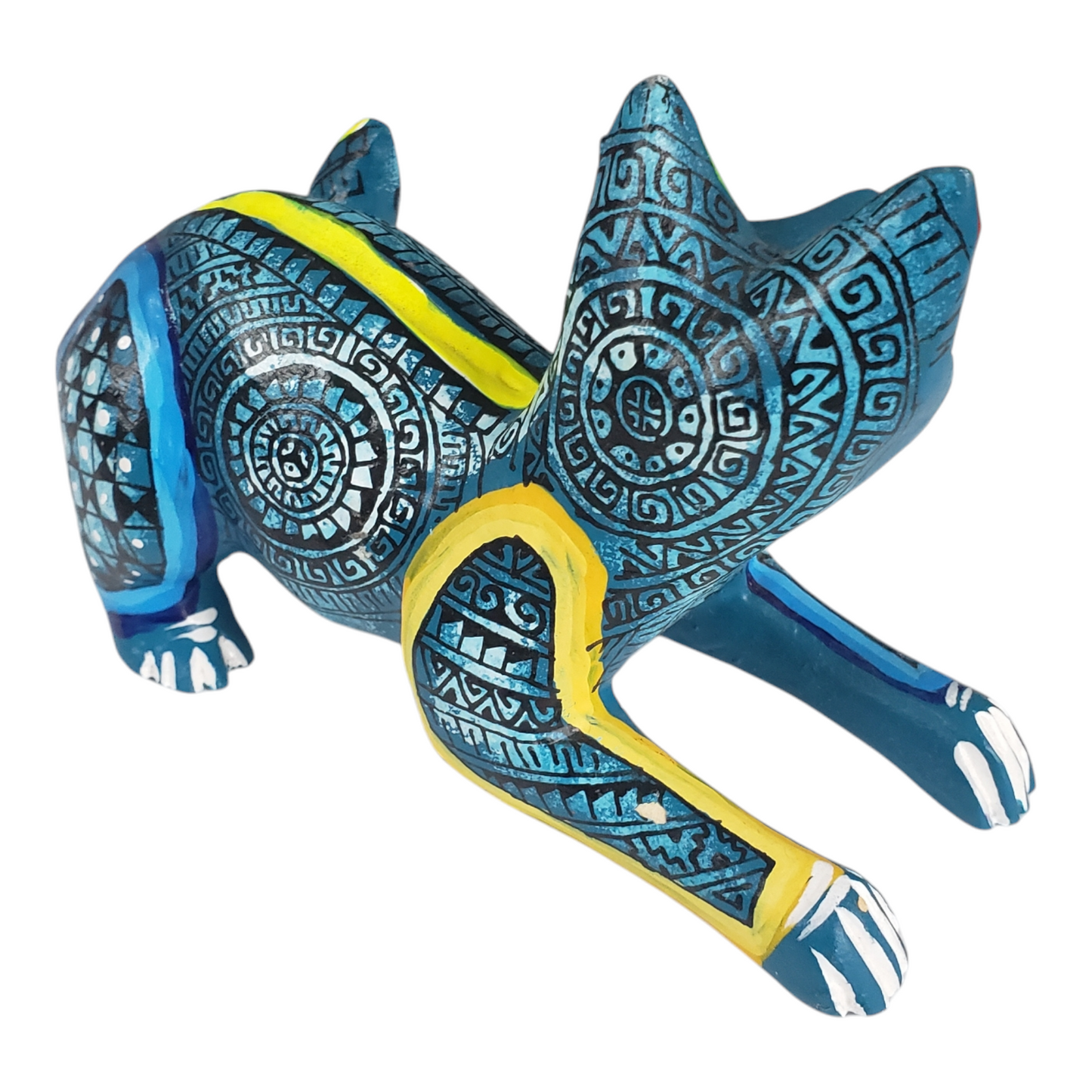 Medium Cat Alebrije from Oaxaca