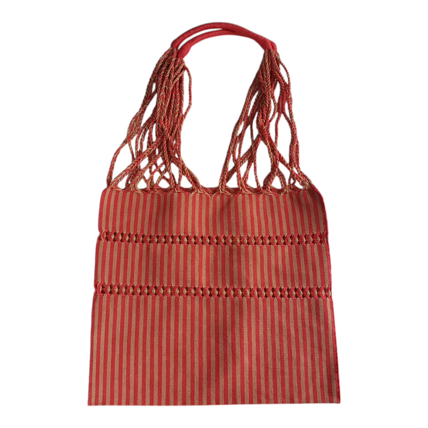 Mini Mexican Striped Hammock Bag Woven Tote from Oaxaca