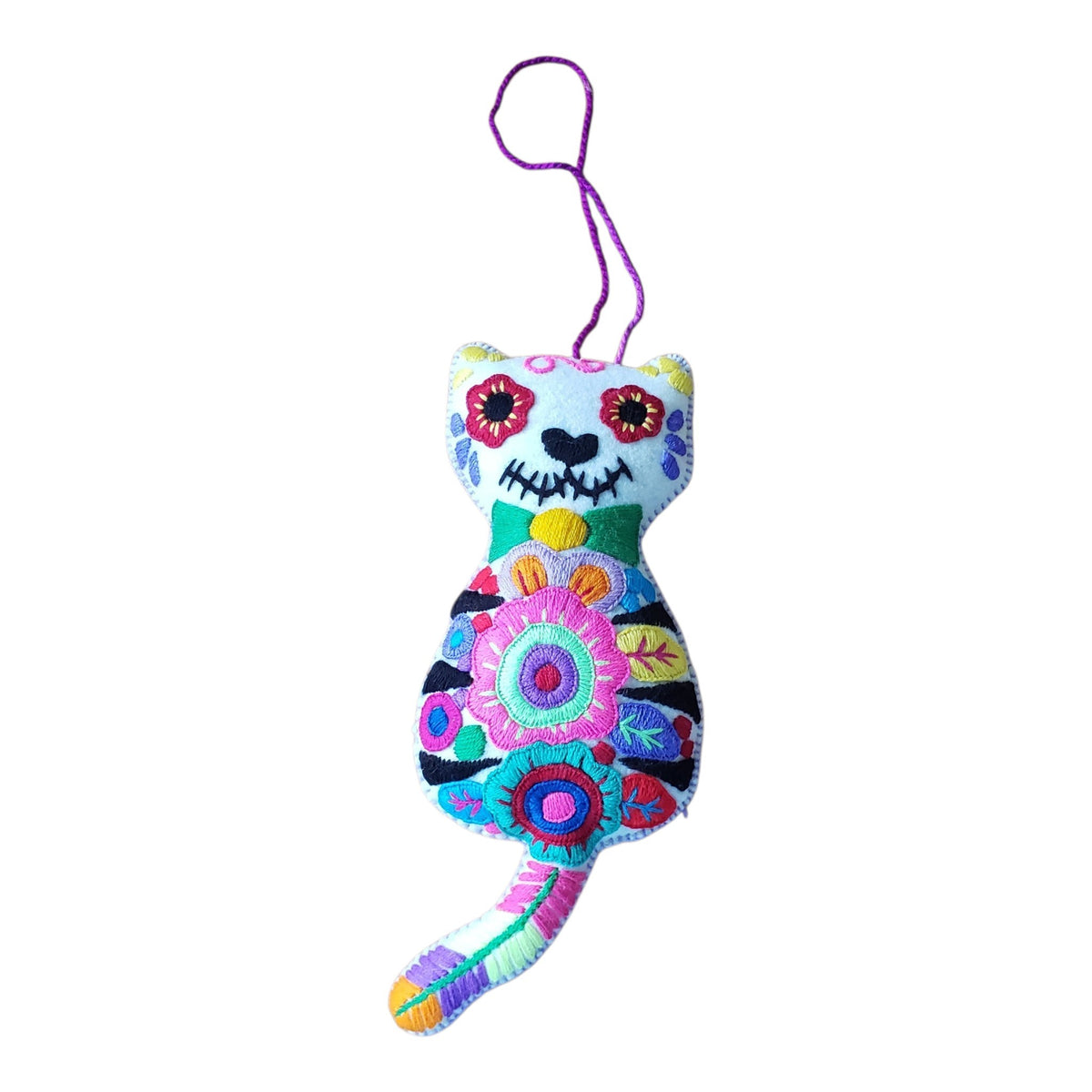 Dia de Muertos Hanging Cat Animalito from Chiapas, Mexico