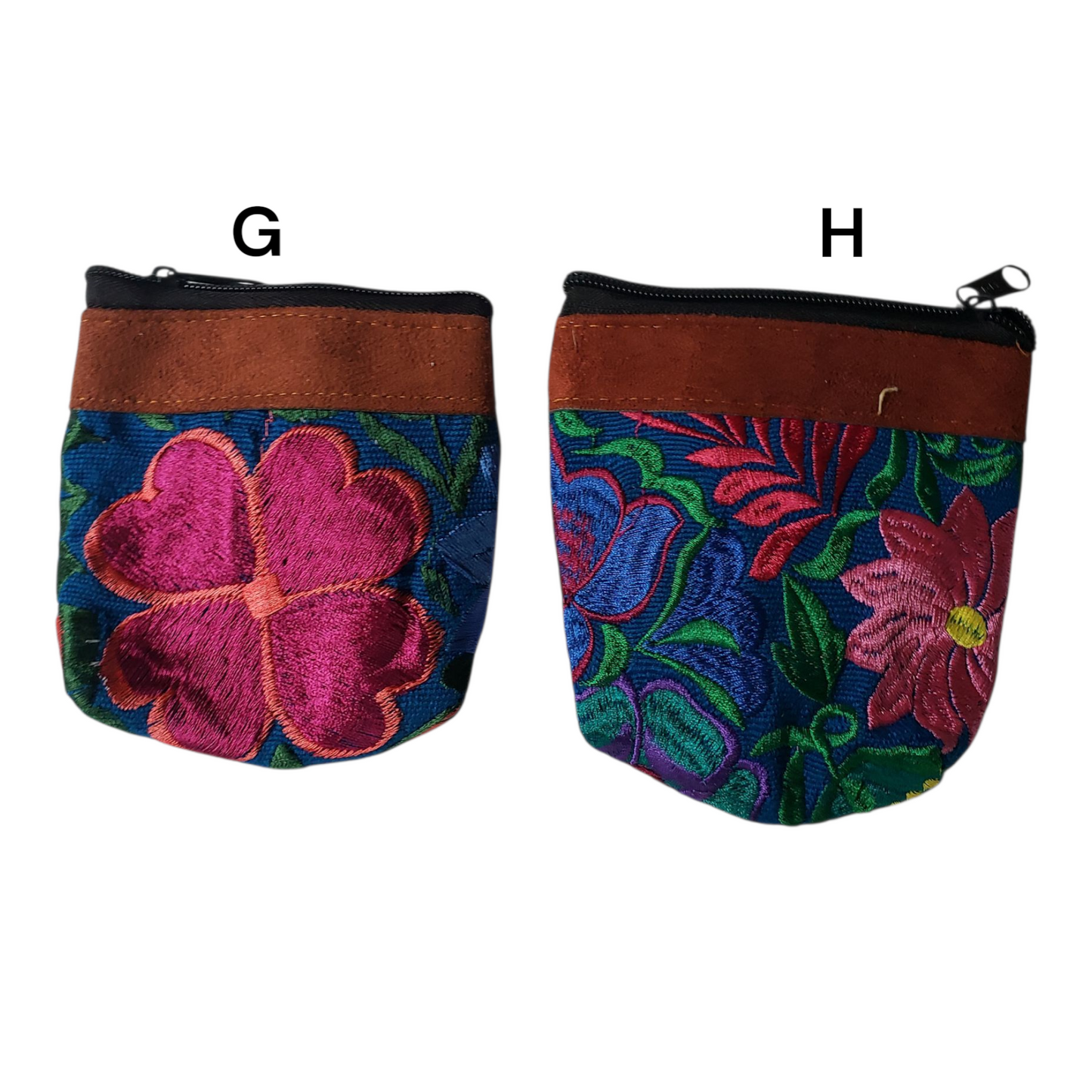 Embroidered Mexican Coin Purse from Oaxaca Mexico