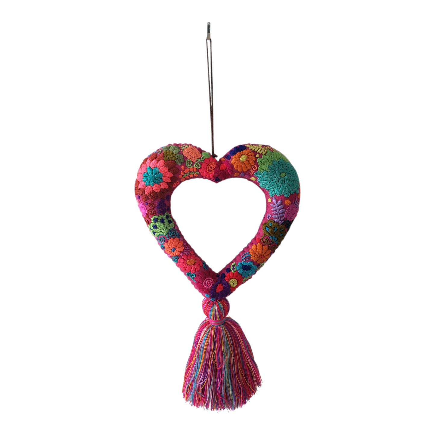 Embroidered Purple Heart from Chiapas Mexico