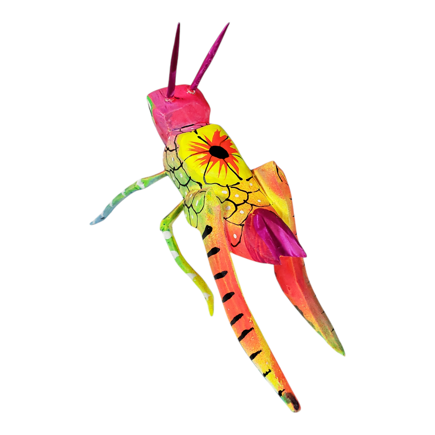 Grasshopper Alebrije Oaxaca Wood Carving