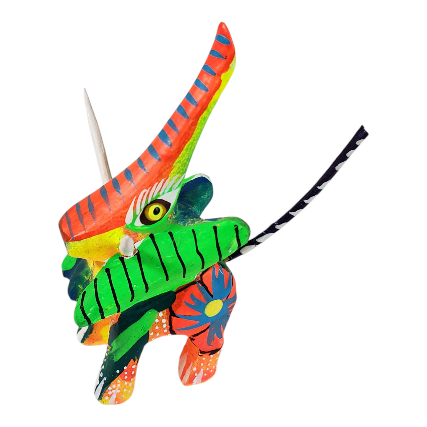 Mini Elephant Oaxacan Alebrije Wood Carving Mexican