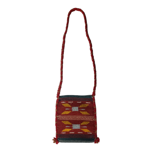 Red Zapotec Wool Purse