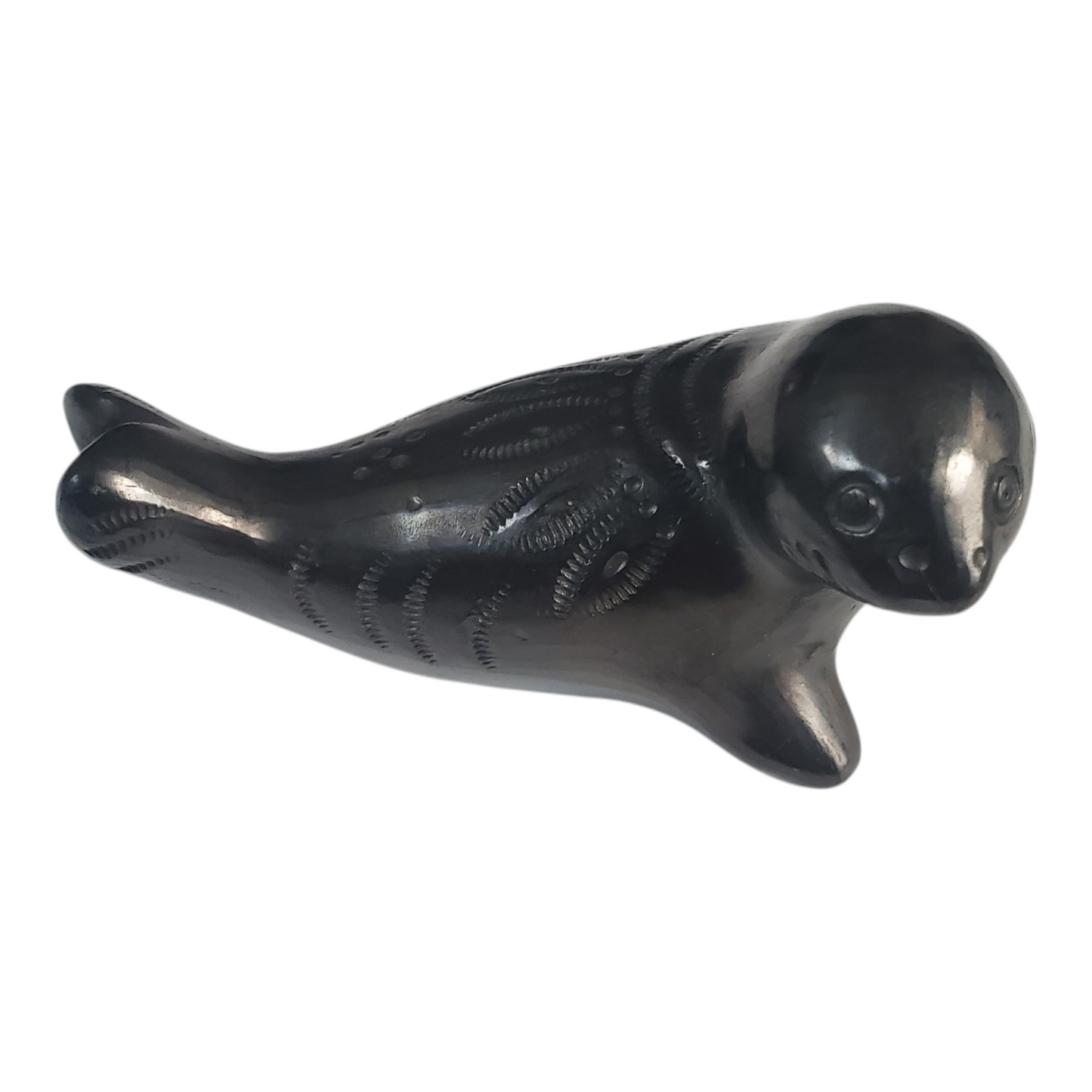 Barro Negro Seal Figurine from Oaxaca Mexico