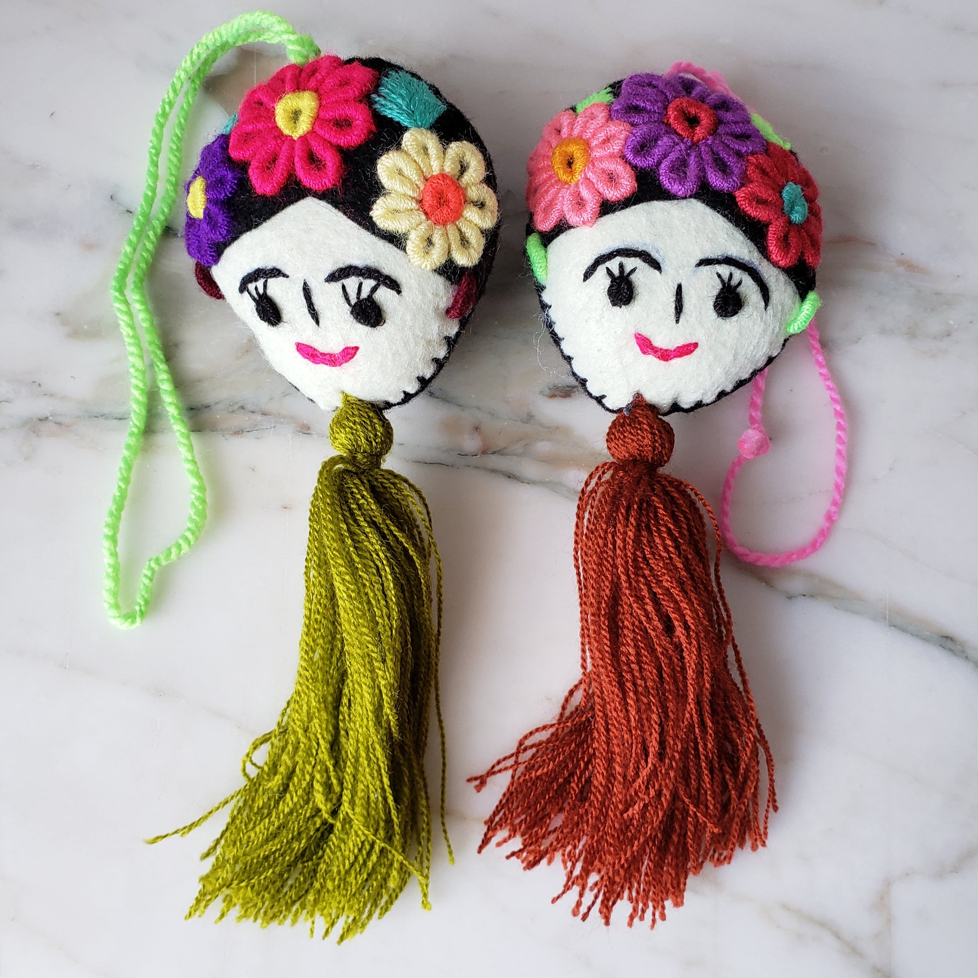 Frida Kahlo bag charm or keychain - The Little Pueblo
