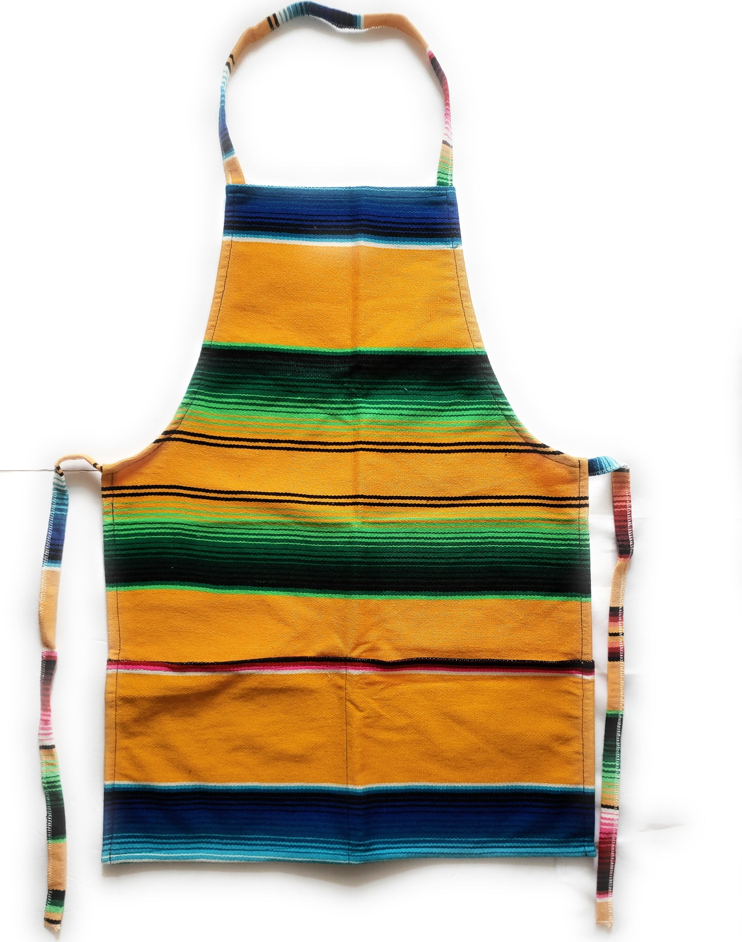 Mexican Colorful Sarape Apron With 2 Pockets - The Little Pueblo