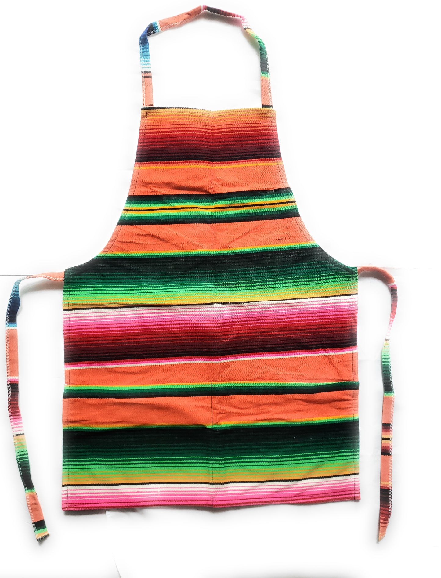 Mexican Colorful Sarape Apron With 2 Pockets - The Little Pueblo