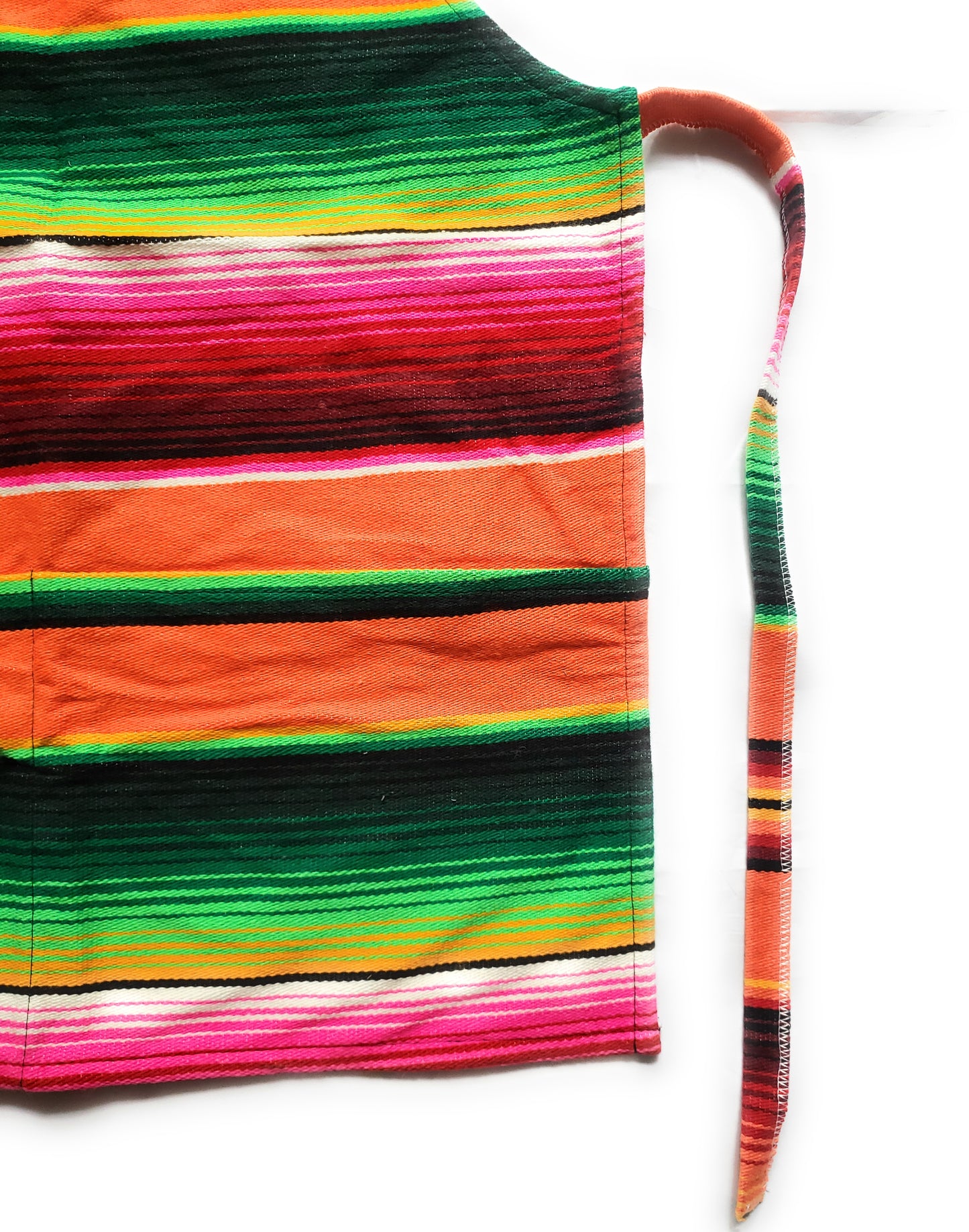 Mexican Colorful Sarape Apron With 2 Pockets - The Little Pueblo