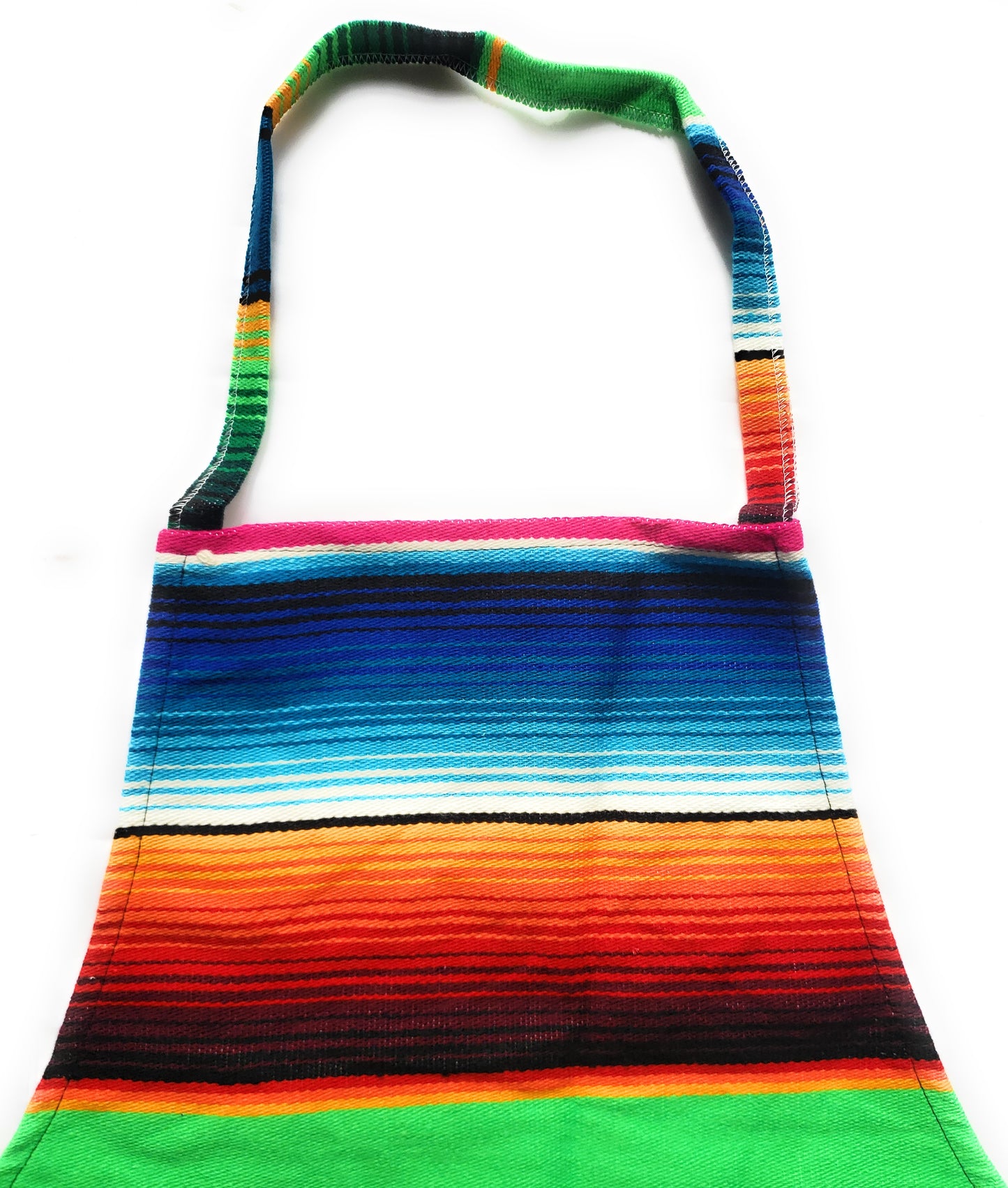 Mexican Colorful Sarape Apron With 2 Pockets - The Little Pueblo