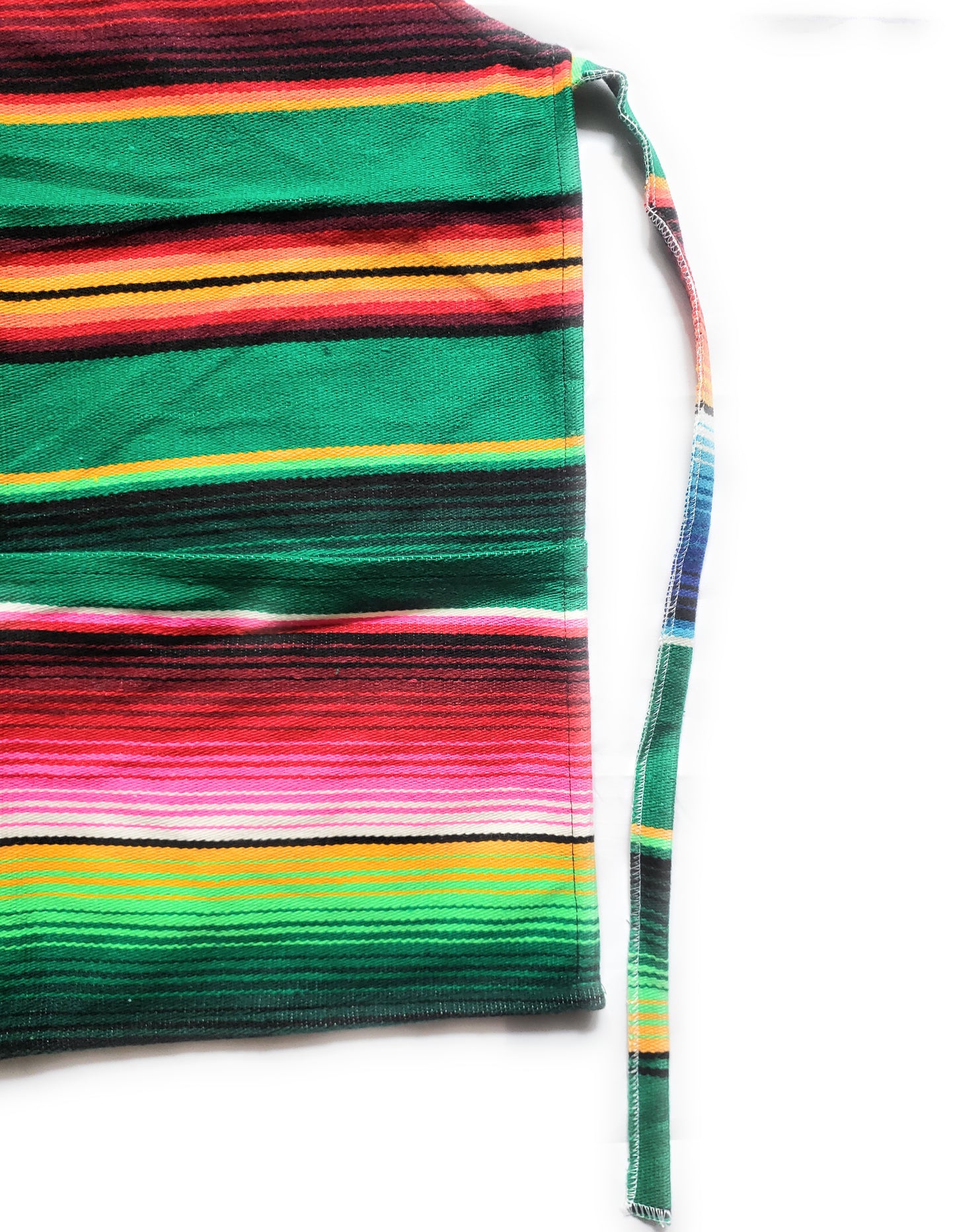 Mexican Colorful Sarape Apron With 2 Pockets - The Little Pueblo