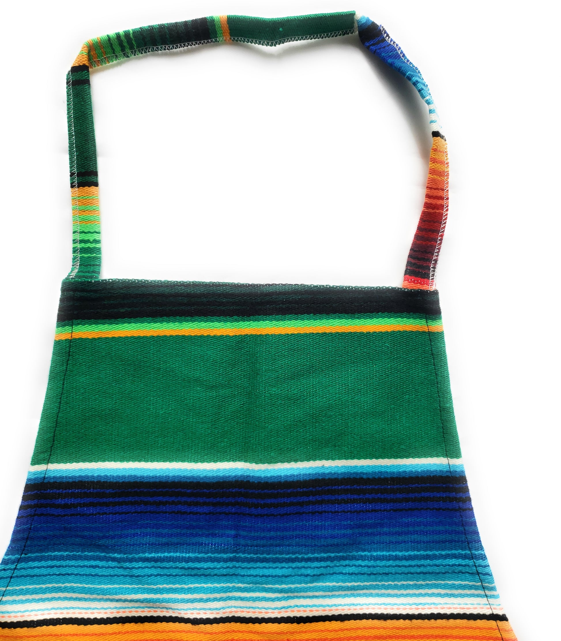 Mayamam Weavers Child & Adult Matching Bib Aprons | Cobalt Blue Stripes One Size