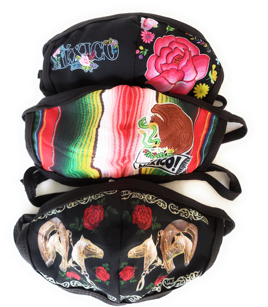 Mexican Face Mask Sarape Eagle Escudo Mexicano Unisex