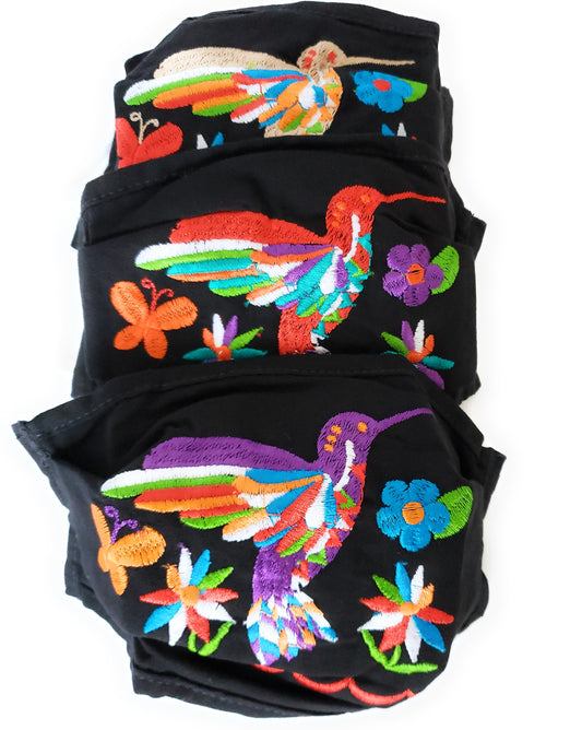 Hummingbird Embroidered Face Mask