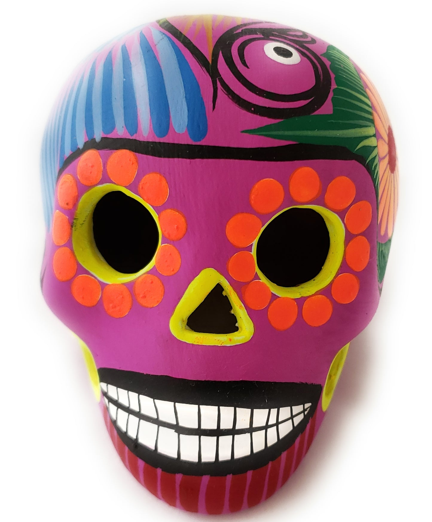 Mexican Dia de los Muertos Ceramic Skull