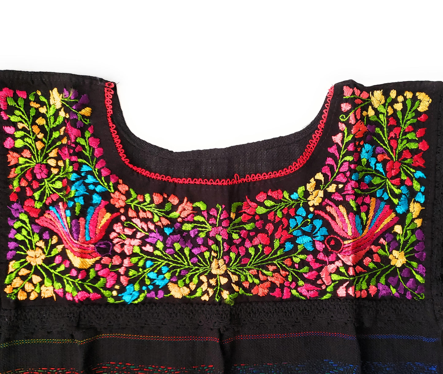 Handmade Woven Mexican  Dove Bird Shirt from Oaxaca