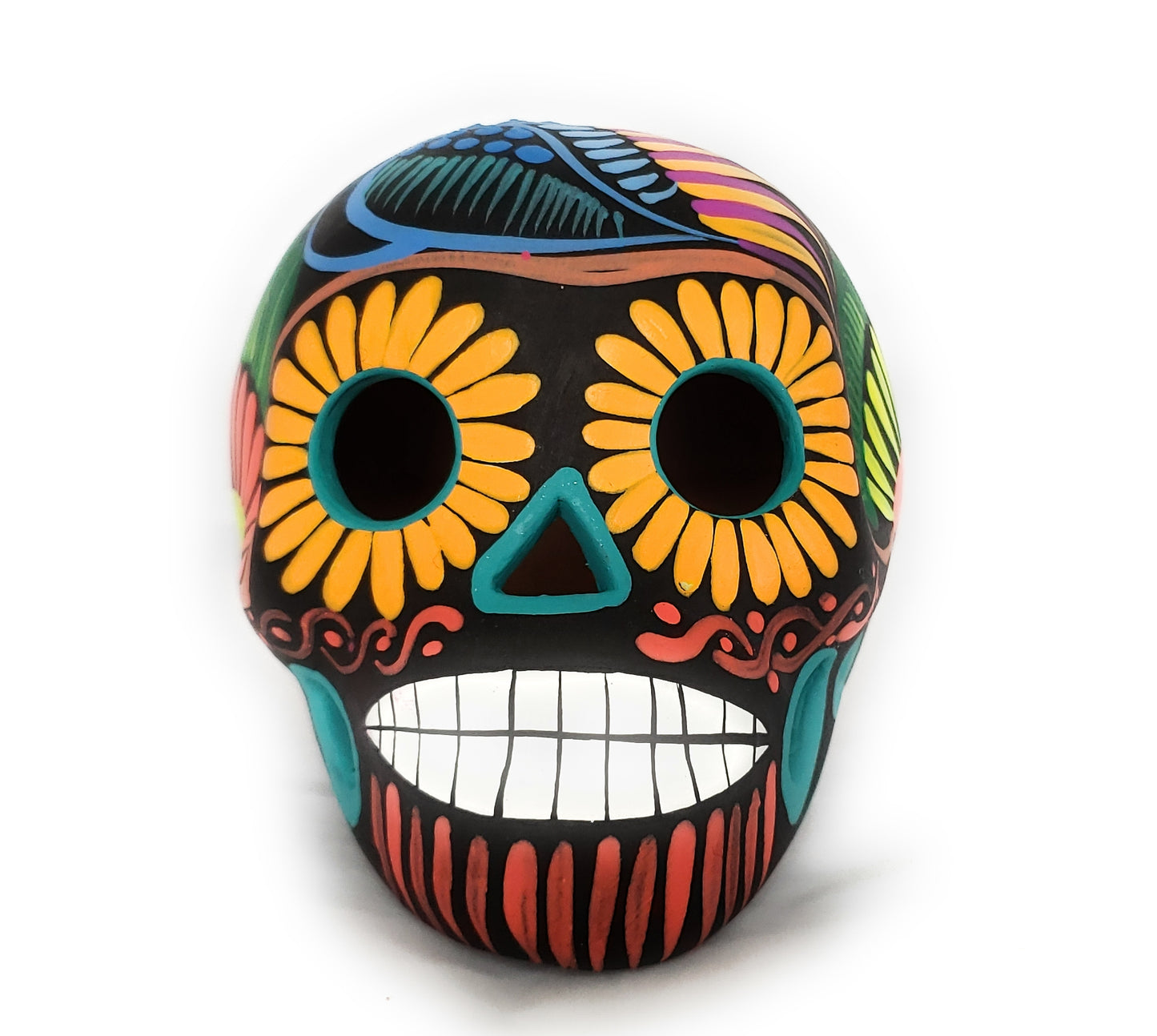 Mexican Dia de los Muertos Ceramic Skull