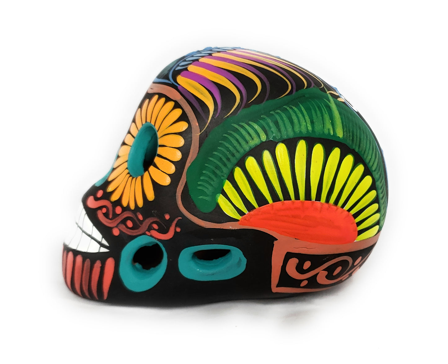 Mexican Dia de los Muertos Ceramic Skull