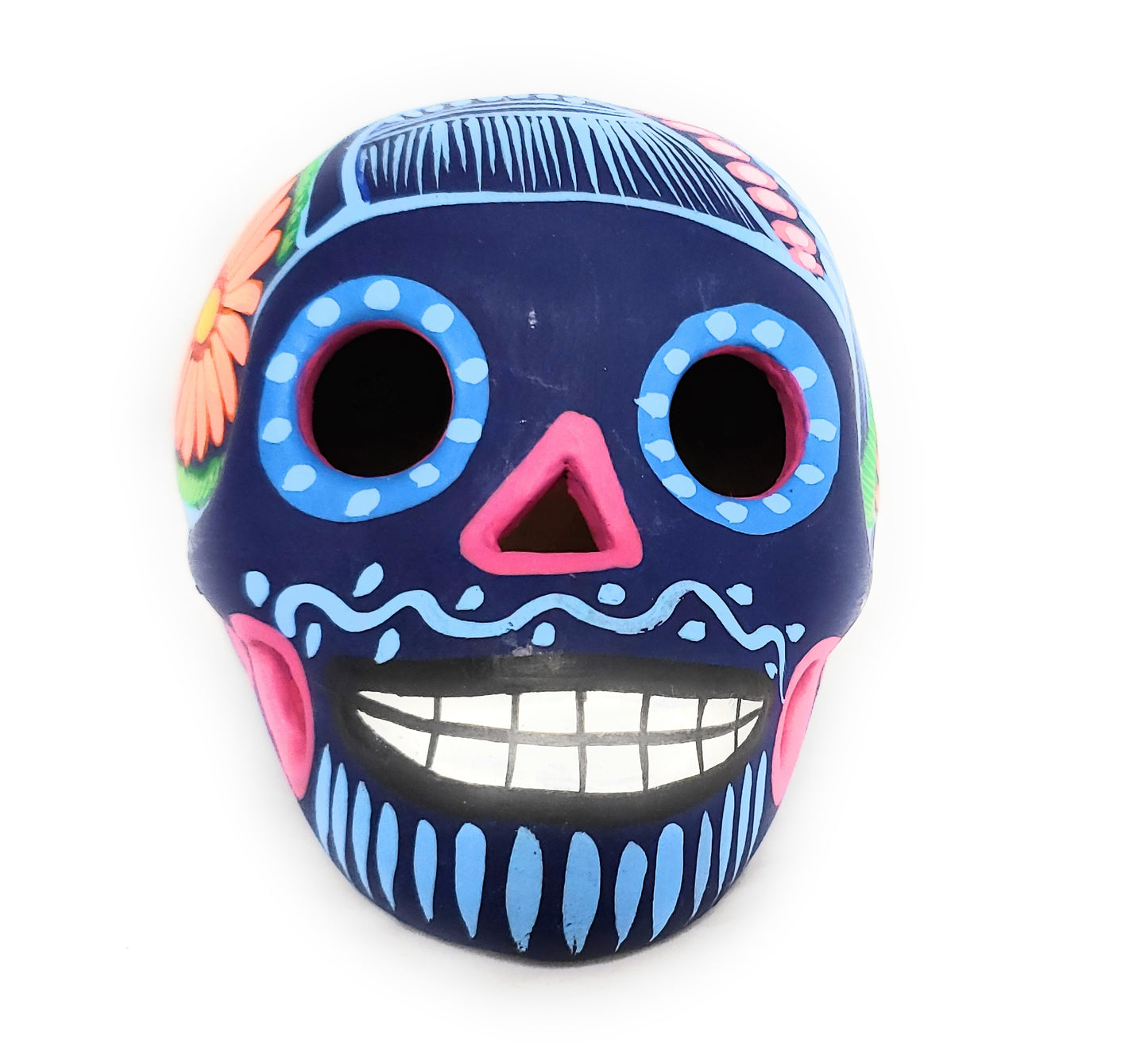 Mexican Dia de los Muertos Ceramic Skull