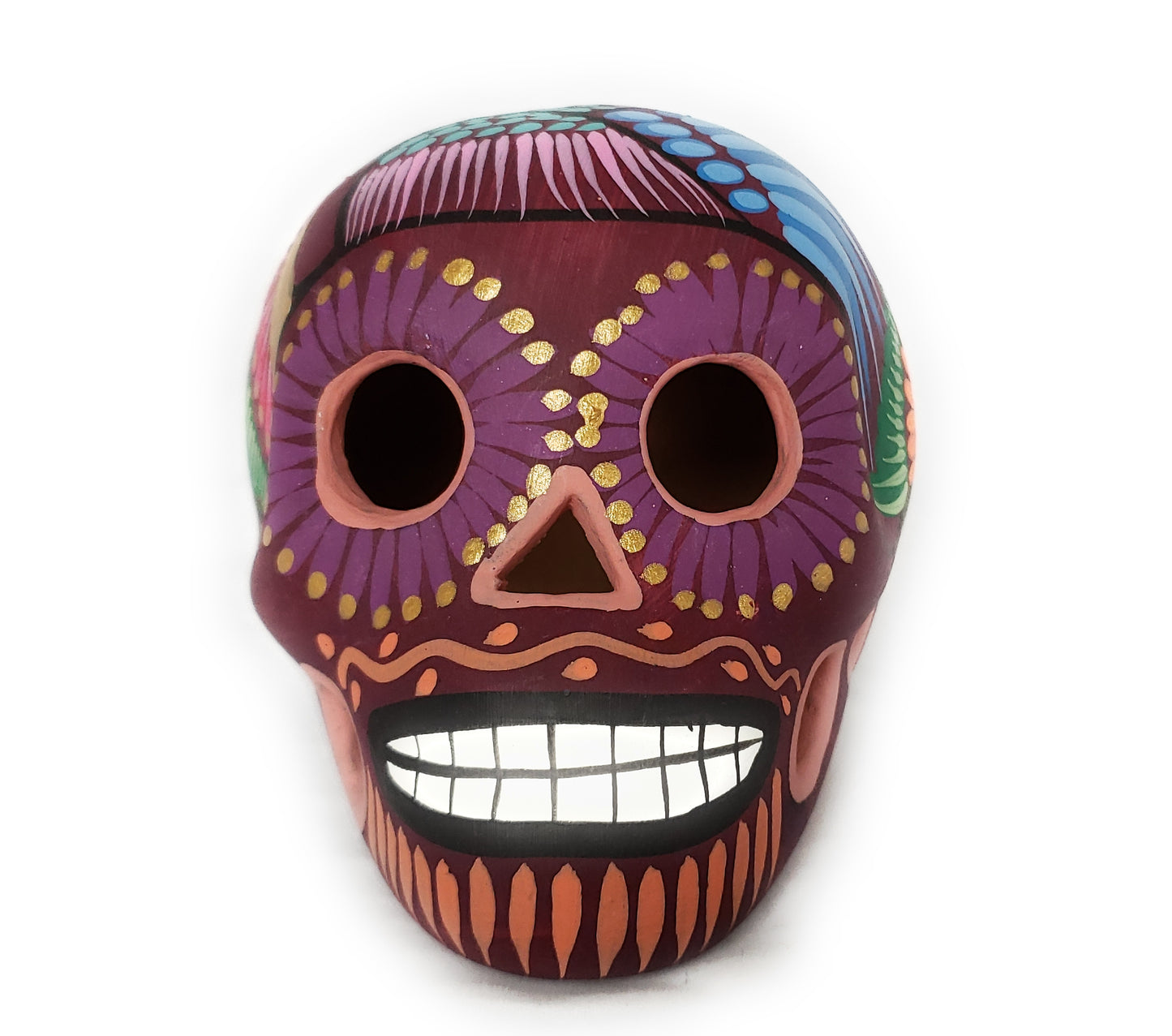 Mexican Dia de los Muertos Ceramic Skull