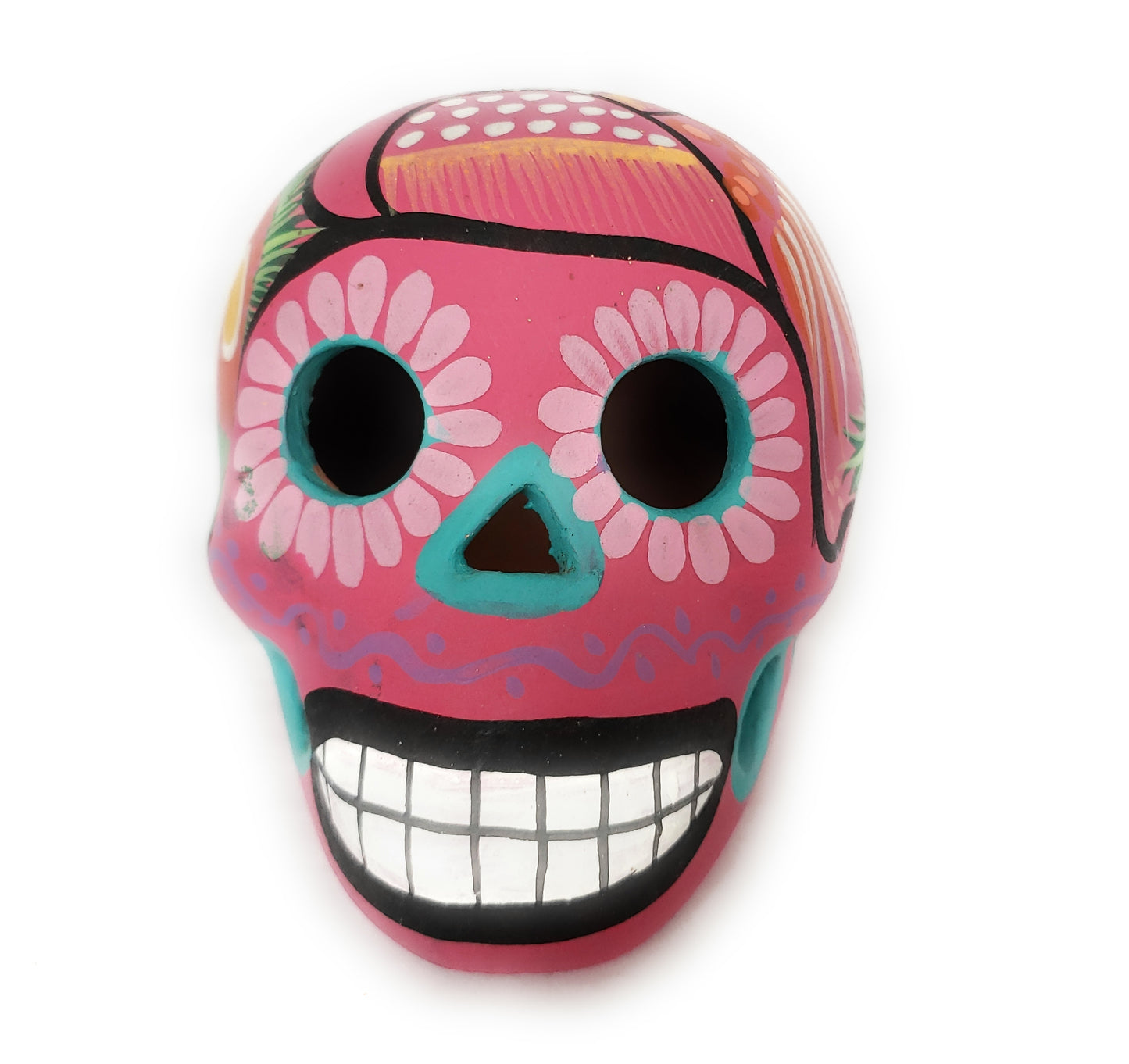 Mexican Dia de los Muertos Ceramic Skull