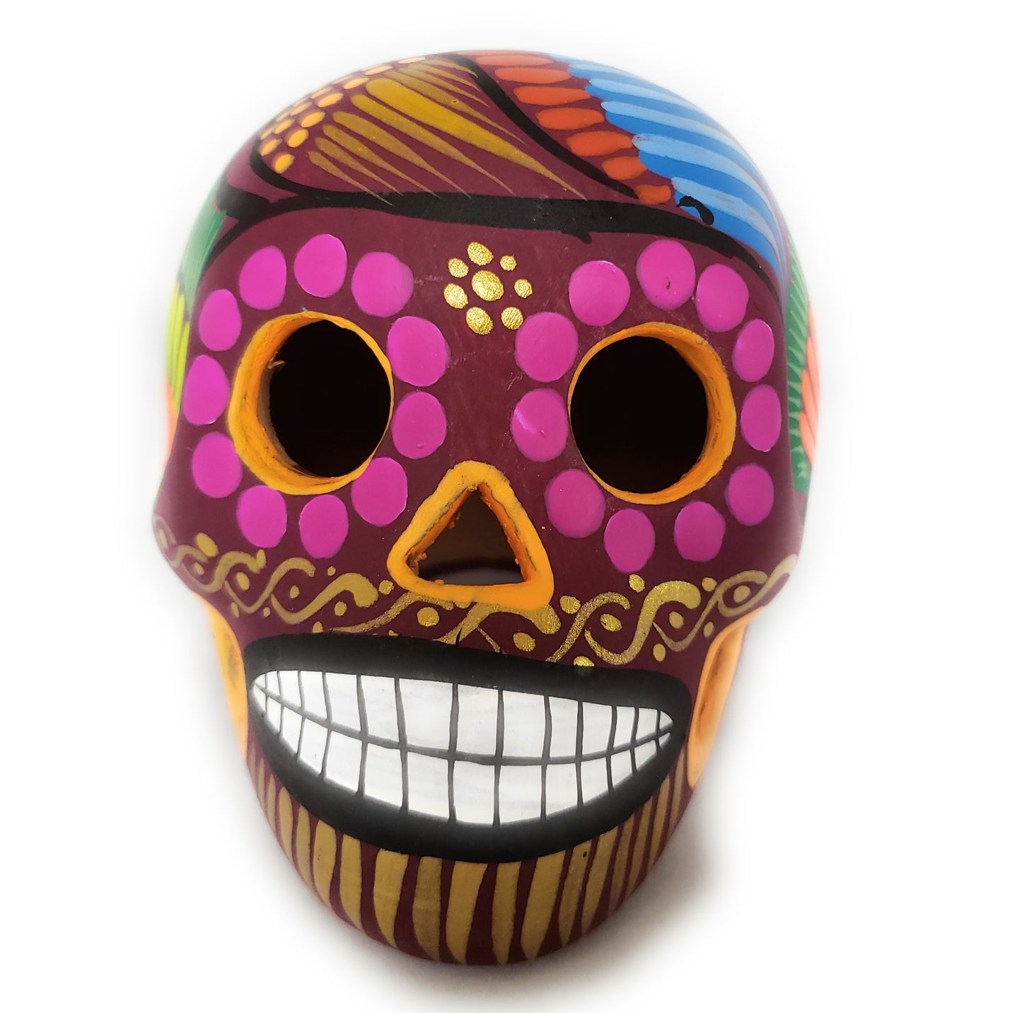 Mexican Dia de los Muertos Ceramic Skull