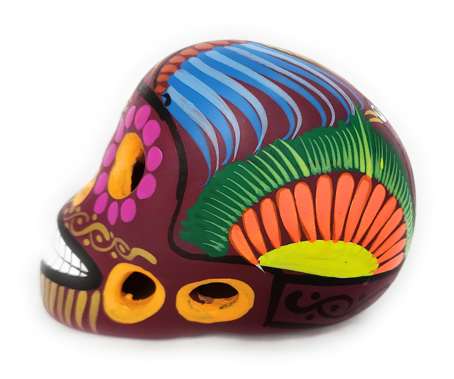 Mexican Dia de los Muertos Ceramic Skull