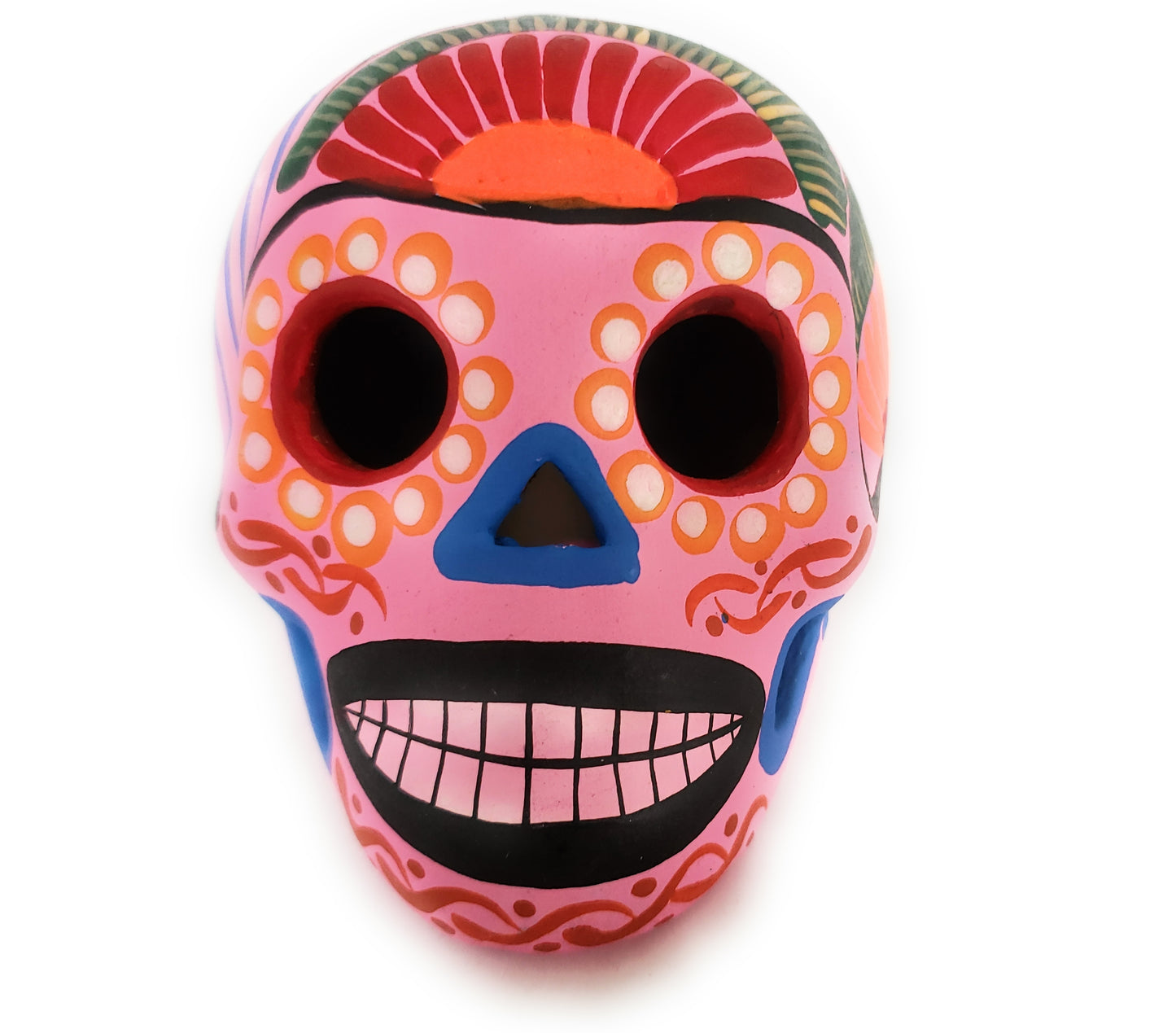 Mexican Dia de los Muertos Ceramic Skull