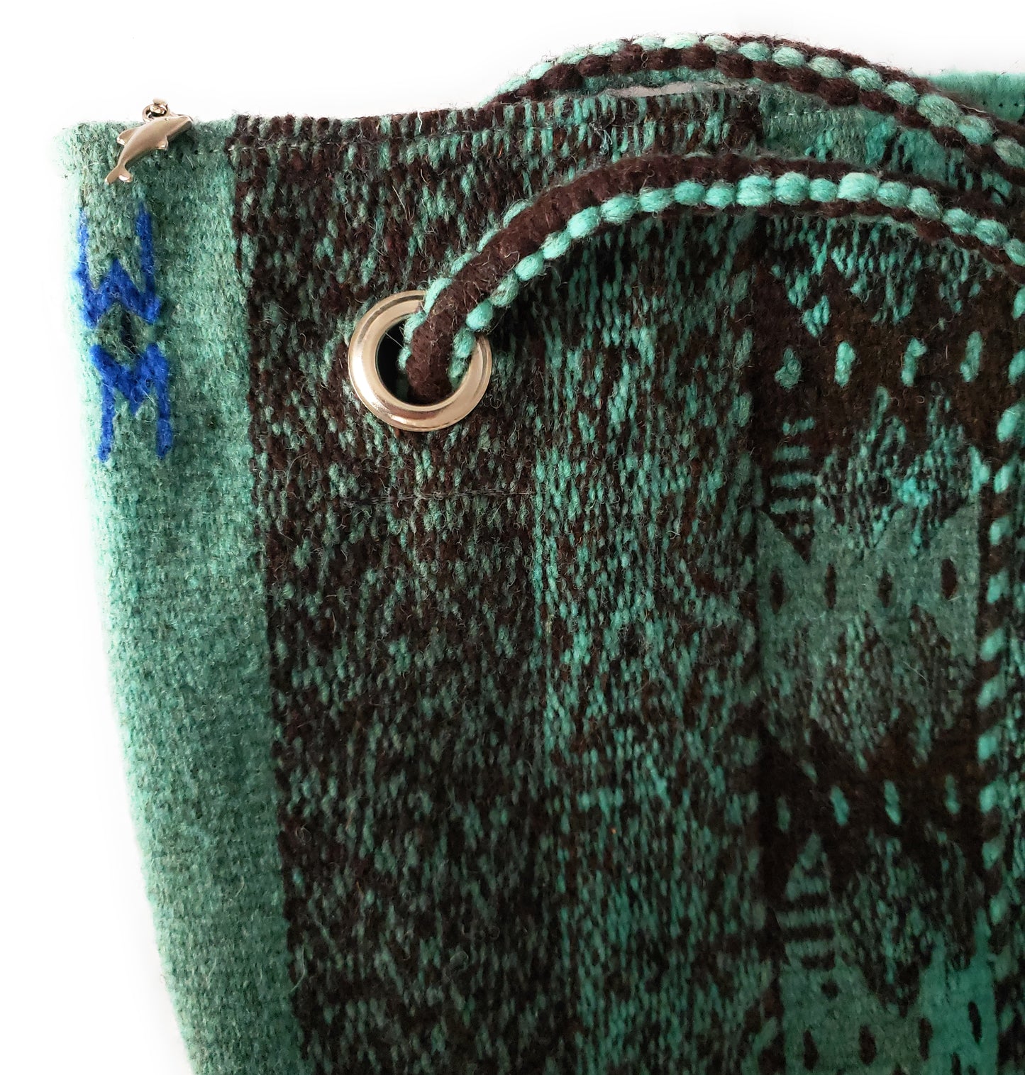 Zapotec Wool Shoulder Tote Bag Oaxacan Handcrafted