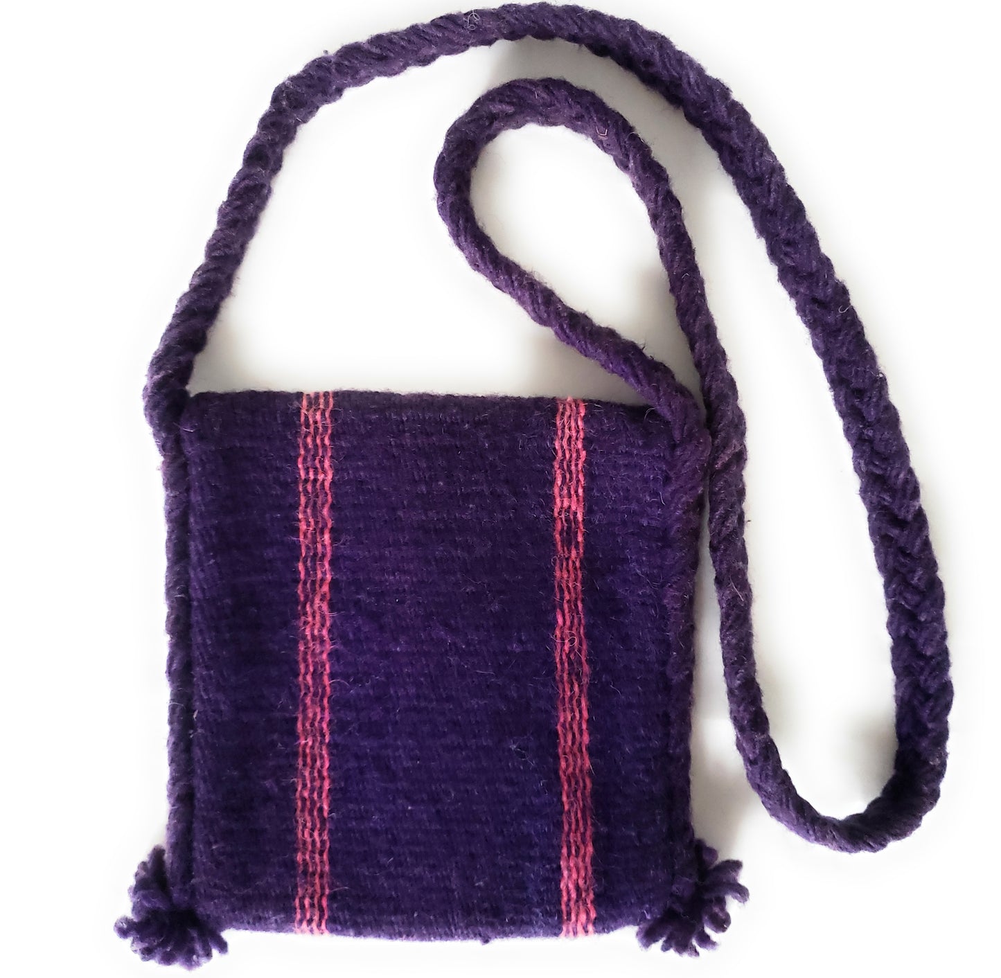 Mexican Shoulder Bag Zapotec Woven Wool Oaxaca Handmade